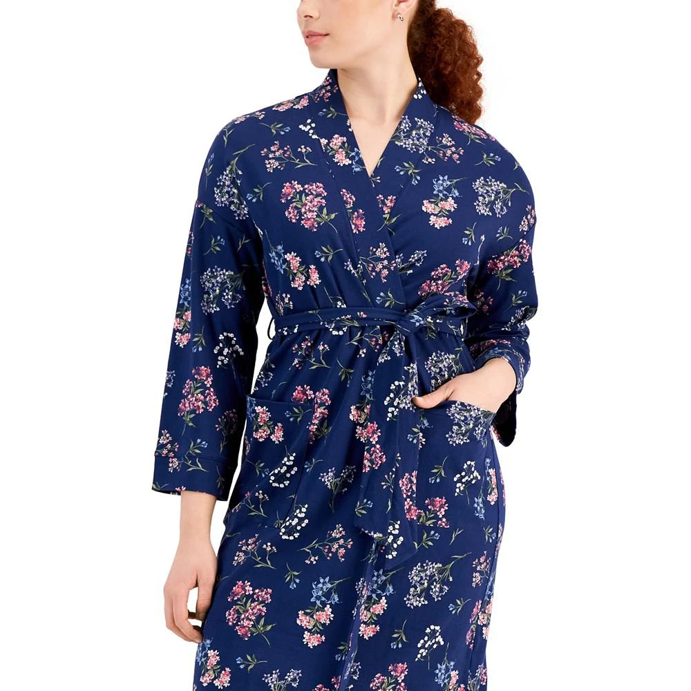 商品Charter Club|Women's Brushed Knit Cotton Robe, Created for Macy's,价格¥259,第3张图片详细描述