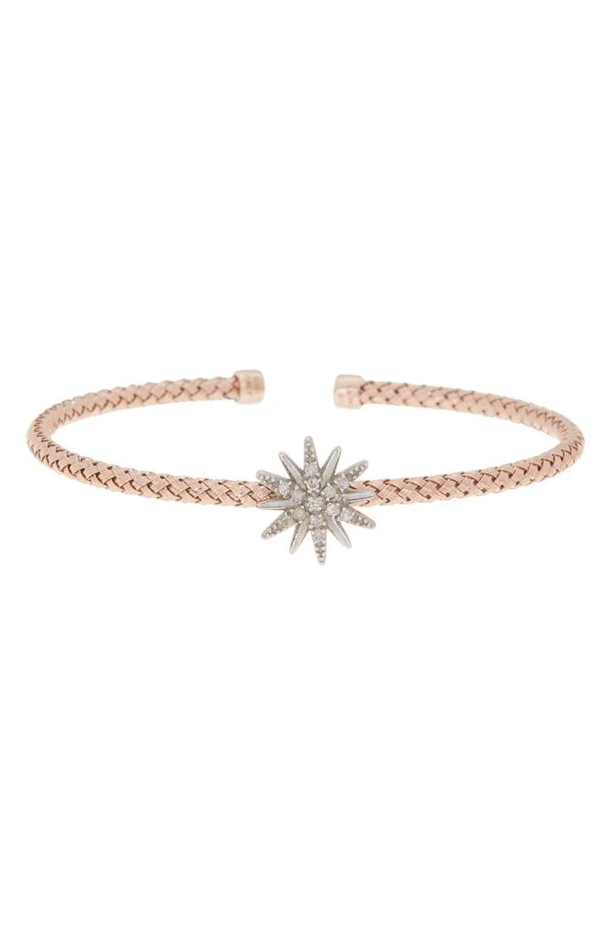 商品MESHMERISE|18K Gold Plated Stainless Steel Diamond Bangle Bracelet - 0.15 ctw.,价格¥1386,第1张图片