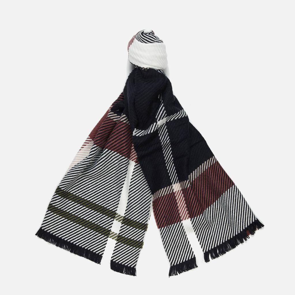 Barbour Women's Blair Tartan Scarf - Midnight Berry商品第1张图片规格展示