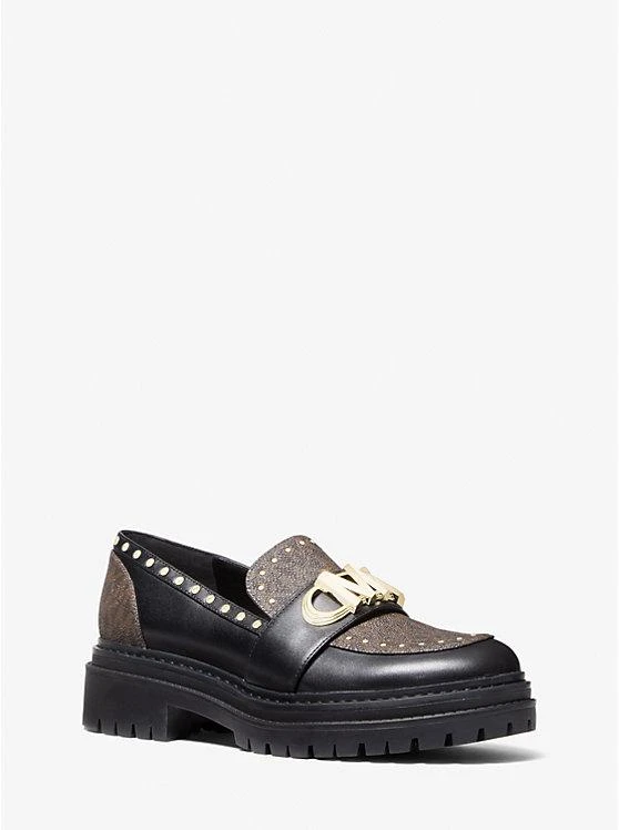 商品Michael Kors|Parker Studded Leather and Logo Loafer,价格¥331,第1张图片