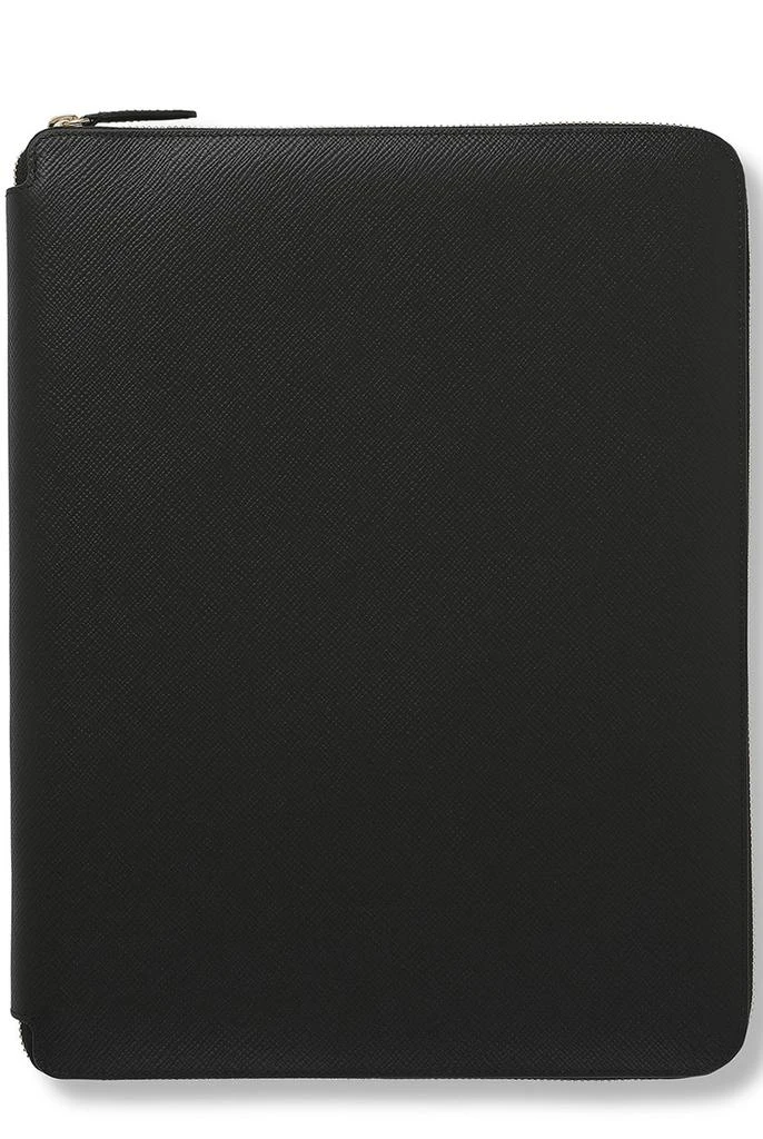 商品SMYTHSON|A4 writing folder with zip in panama,价格¥6529,第1张图片