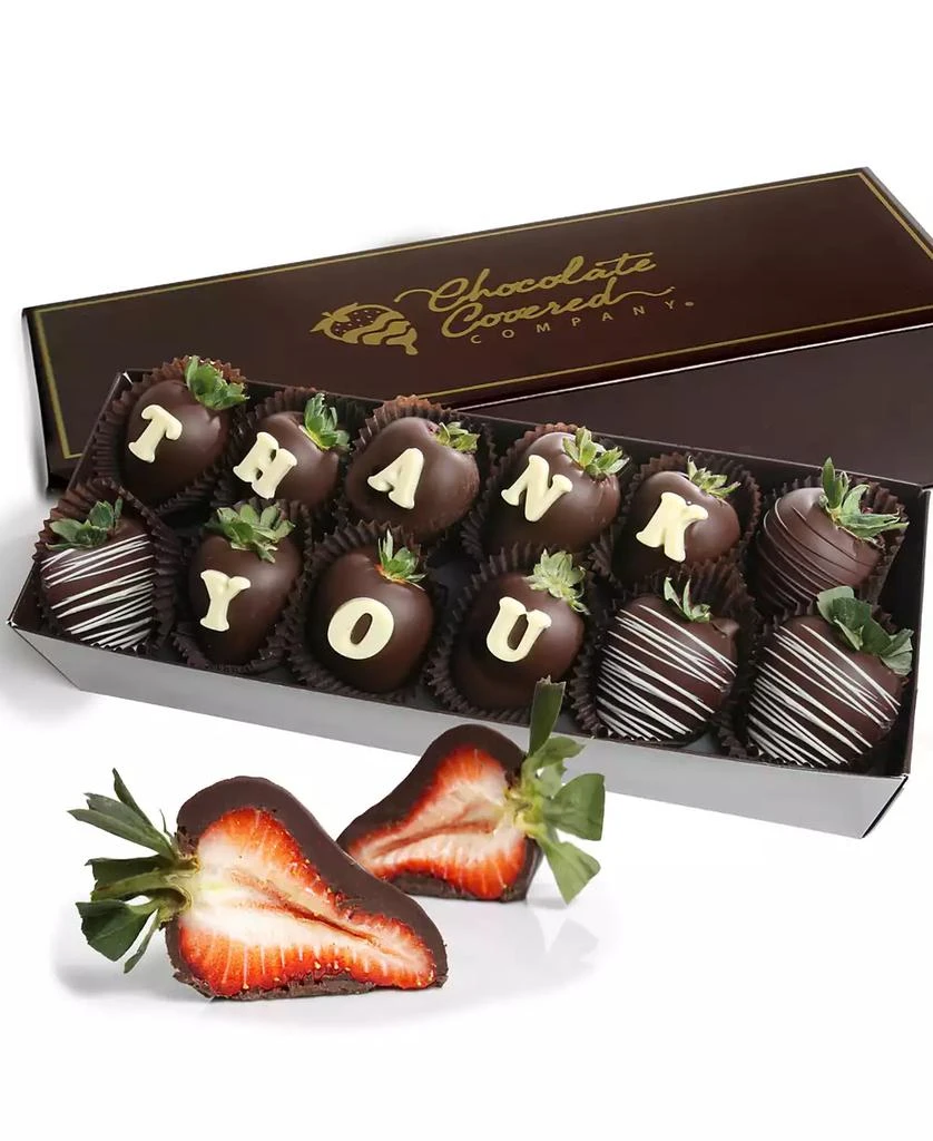 商品Chocolate Covered Company|Thank You Belgian Chocolate Covered Strawberries - 12 Pc,价格¥526,第2张图片详细描述