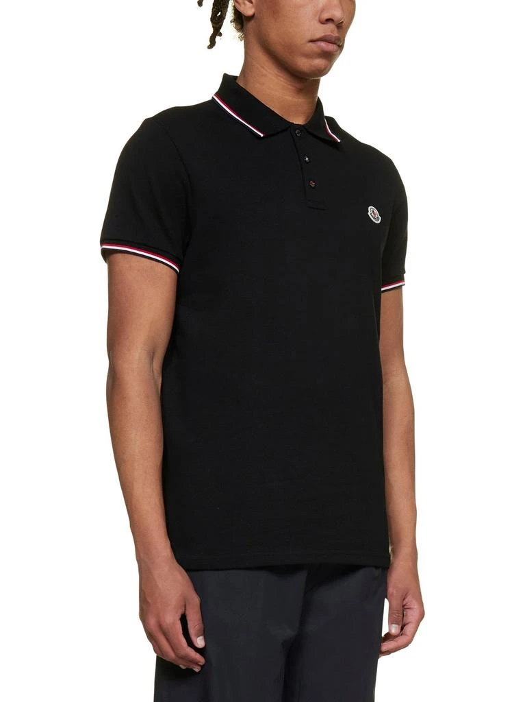 商品Moncler|Moncler Logo Patch Short-Sleeved Polo Shirt,价格¥1978,第4张图片详细描述