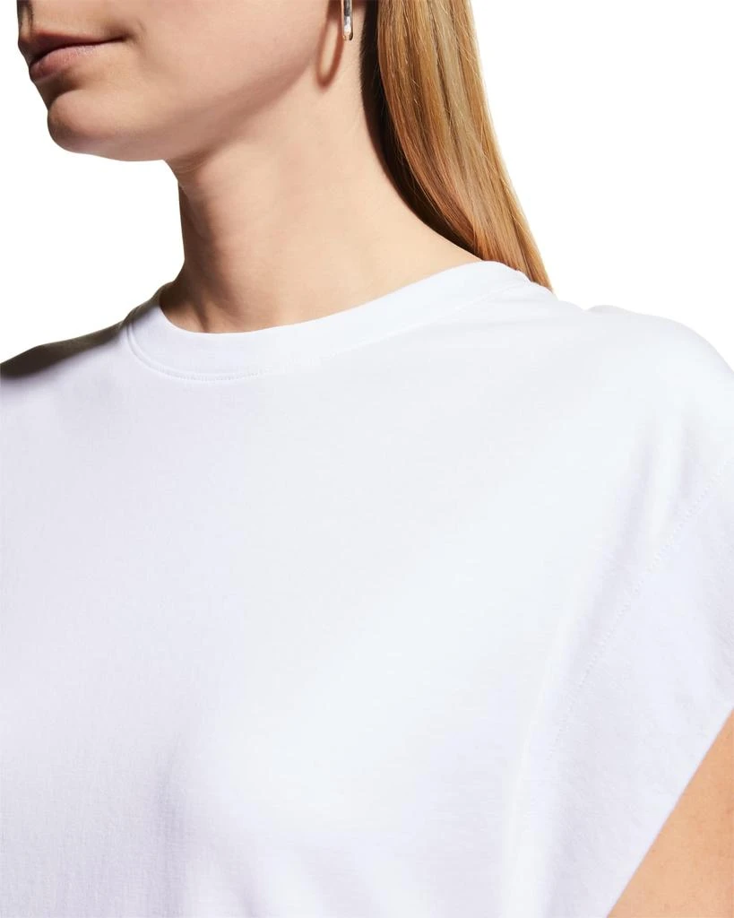 商品Vince|Ribbed-Trim Muscle Tee,价格¥334,第5张图片详细描述