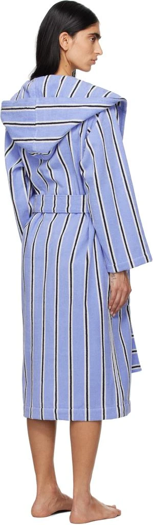 商品Tekla|Blue Terry Hooded Bathrobe,价格¥1888,第3张图片详细描述