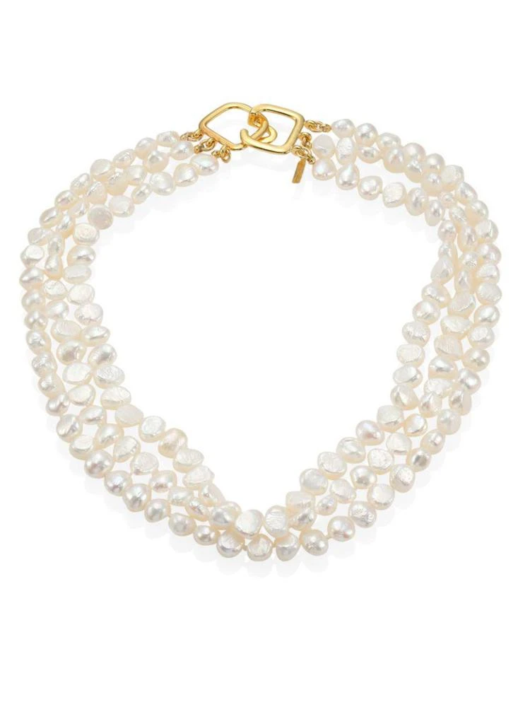 商品Kenneth Jay Lane|6MM White Baroque Cultured Freshwater Pearl Multi-Strand Necklace,价格¥1126,第1张图片