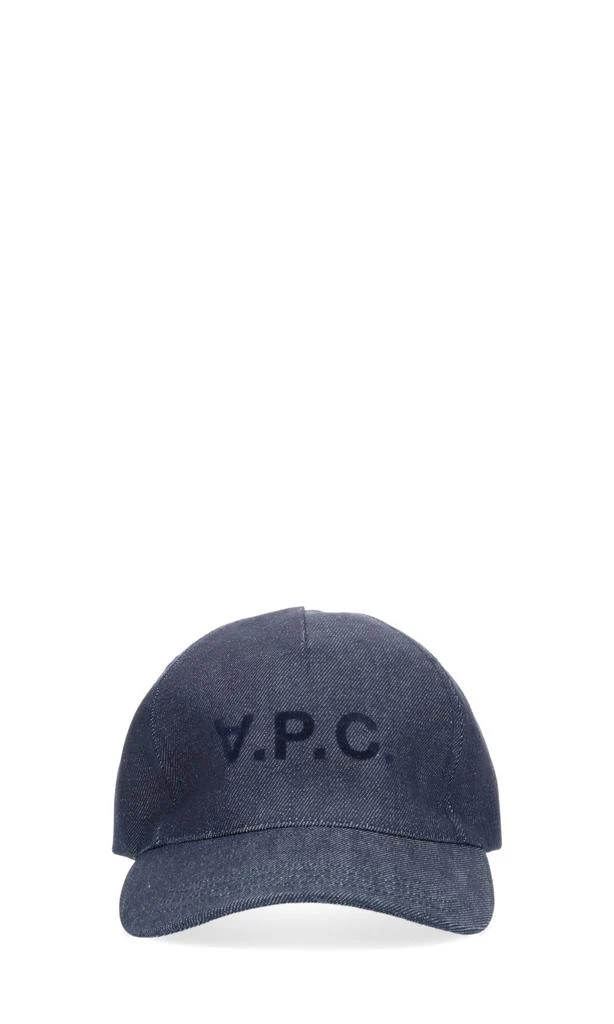 商品A.P.C.|A.P.C. Mens Blue Cotton Hat,价格¥1140,第1张图片