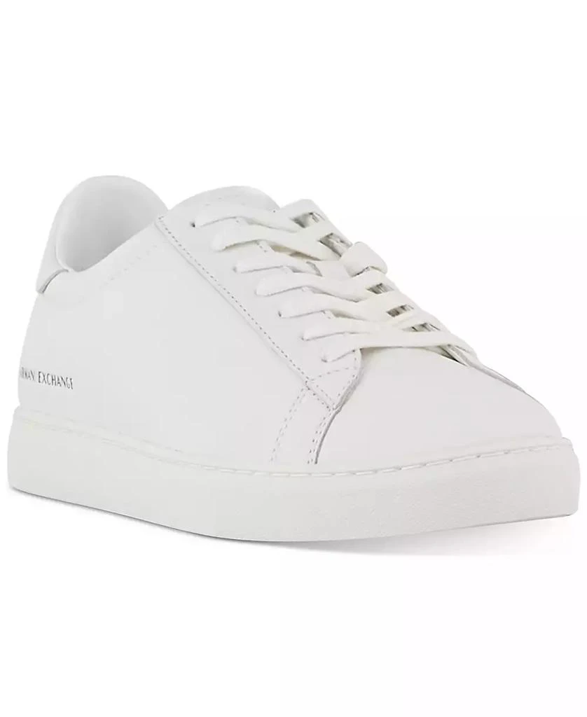 商品Armani Exchange|Men's Low Top Leather Sneaker,价格¥744,第1张图片