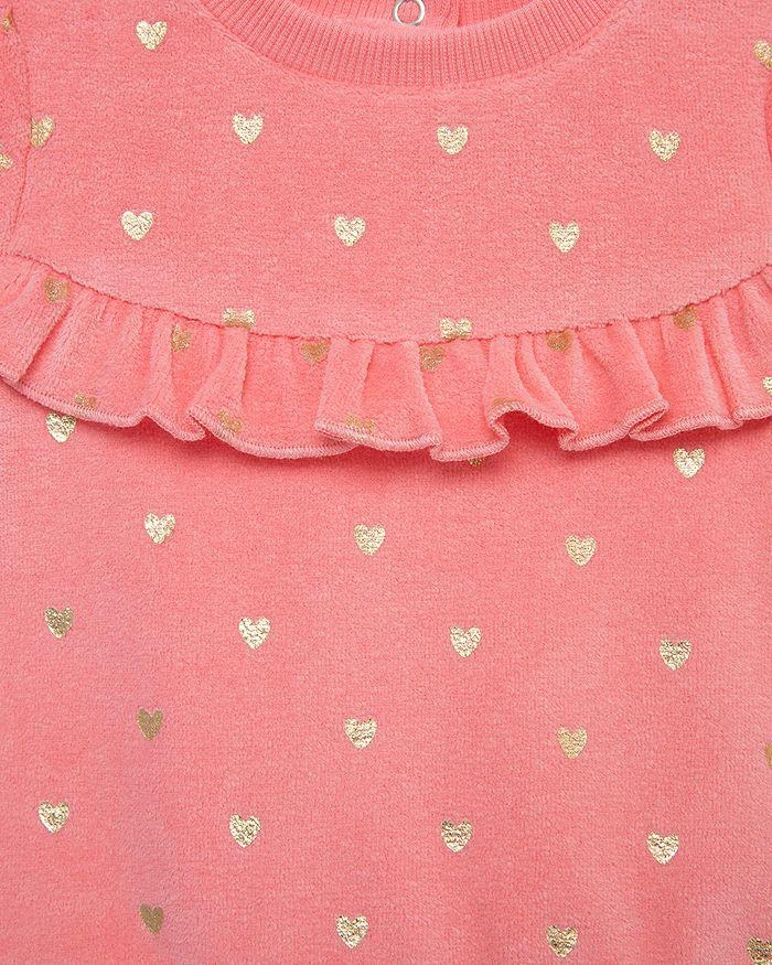商品Little Me|Girls' Metallic Hearts Velour Top & Pants Set - Baby  ,价格¥144,第4张图片详细描述