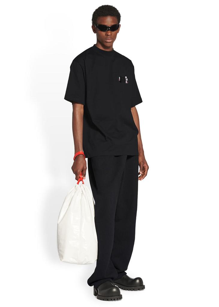 Balenciaga Black Large Fit Logo T-Shirt商品第5张图片规格展示