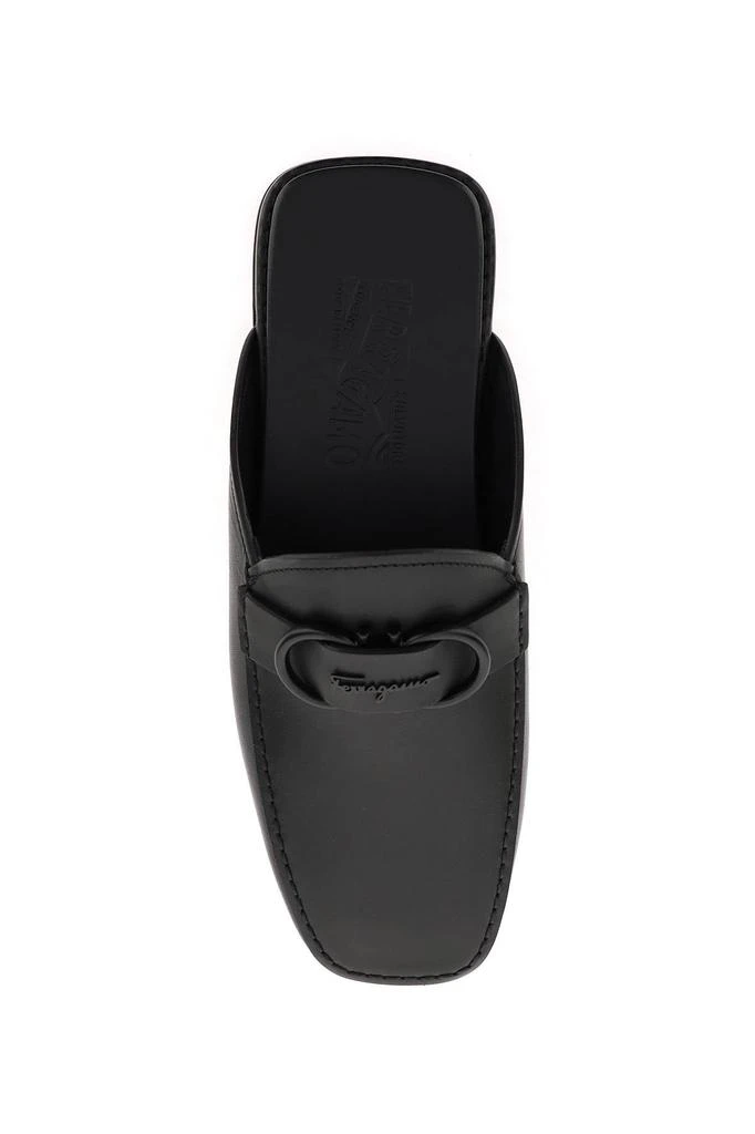商品Salvatore Ferragamo|Salvatore ferragamo leather gancini mules,价格¥3103,第2张图片详细描述