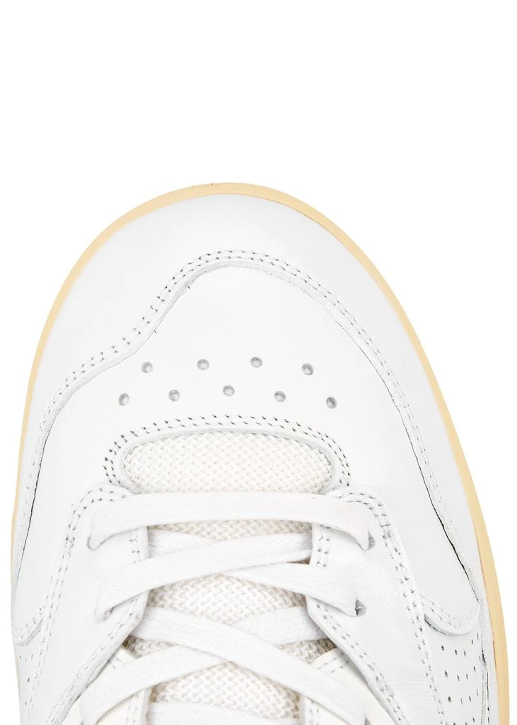 商品Jil Sander|White panelled leather high-top sneakers,价格¥1954,第4张图片详细描述