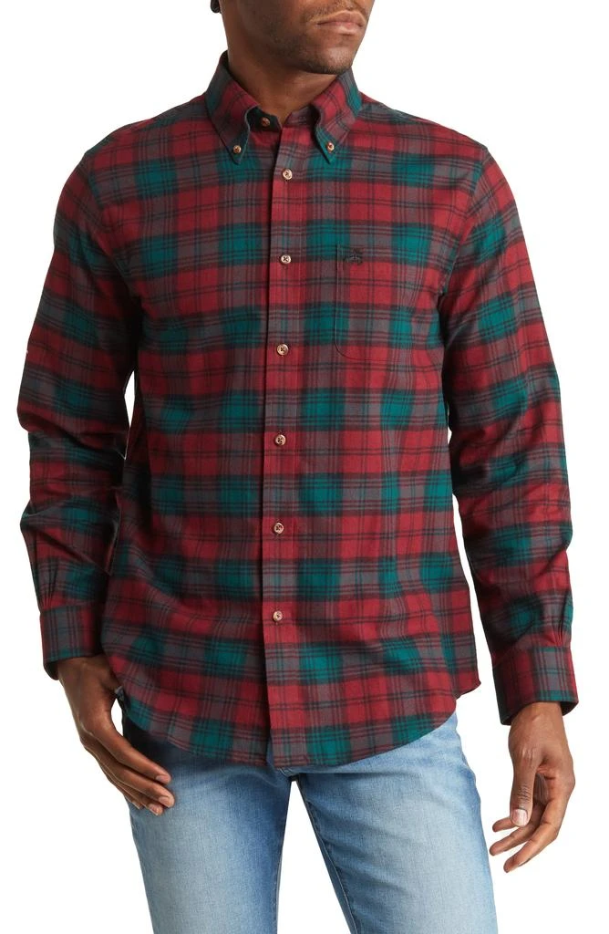 商品Brooks Brothers|Sport Fit Tartan Long Sleeve Shirt,价格¥146,第1张图片