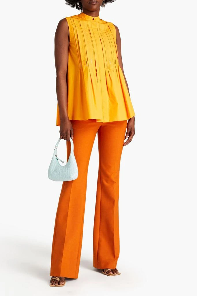 商品ROKSANDA|Pleated embroidered cotton-poplin top,价格¥1532,第4张图片详细描述