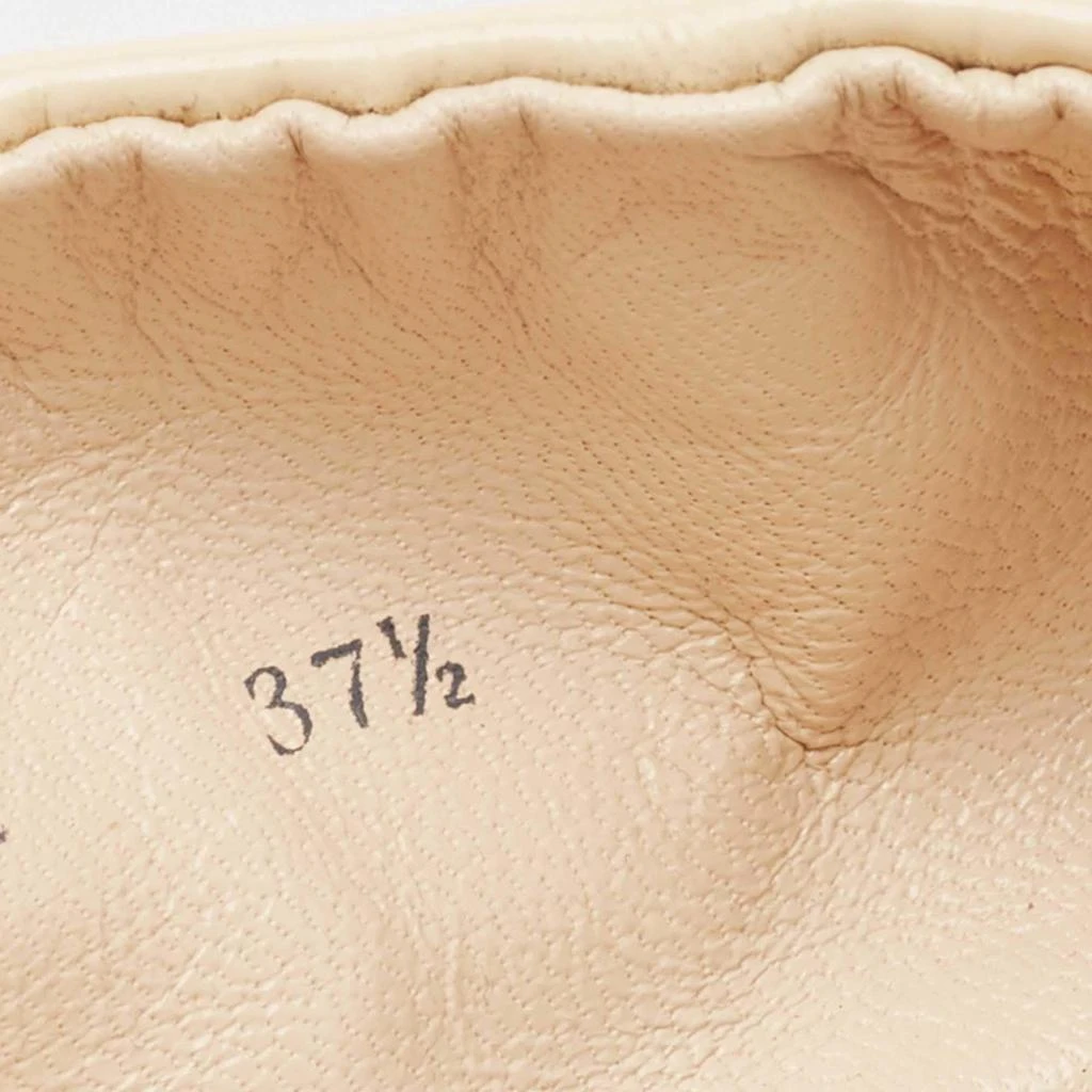 Prada Cream Cutout Patent Leather Ballet  Flats Size 37.5 商品