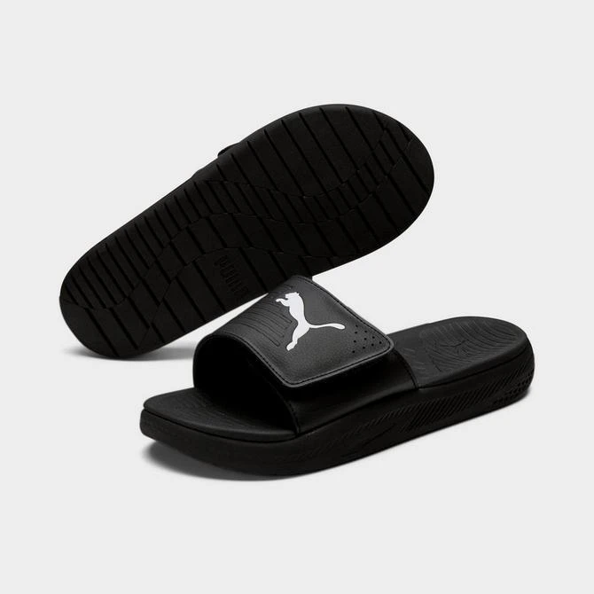 商品Puma|Men's Puma SoftRide V Slide Sandals,价格¥338,第2张图片详细描述