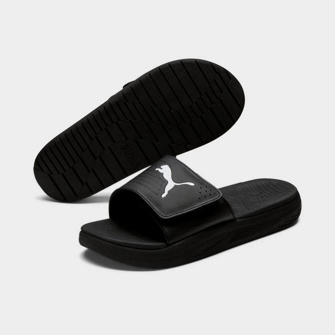 商品Puma|Men's Puma SoftRide V Slide Sandals,价格¥335,第2张图片详细描述