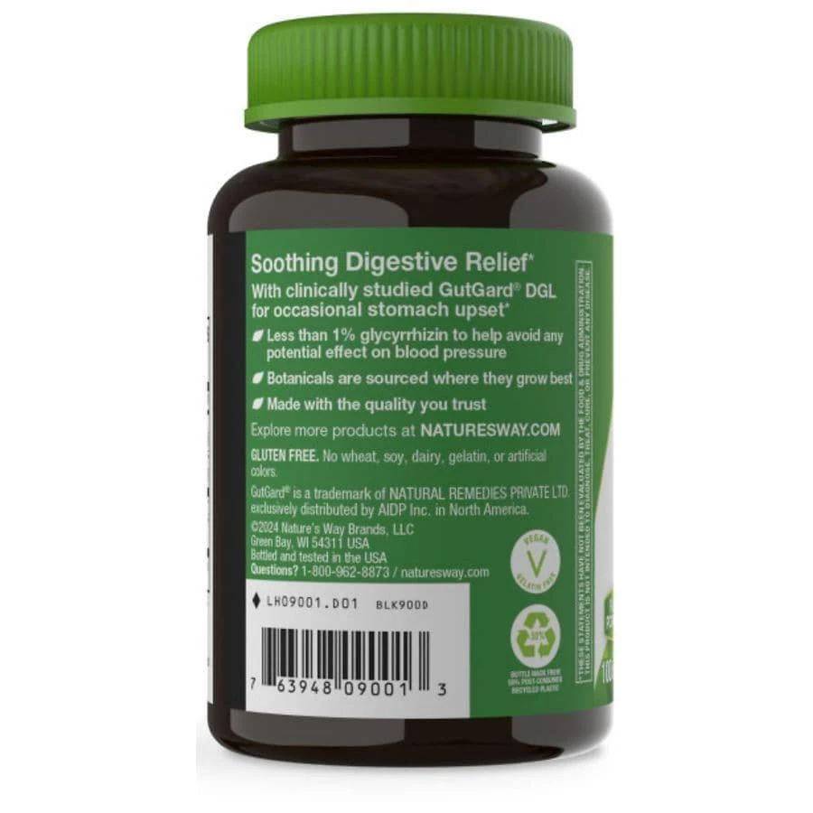 商品Nature's Way|DGL Deglycyrrhizinated Licorice Digestive Relief Chewables,价格¥136,第2张图片详细描述