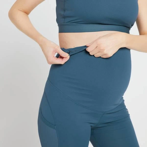 商品Myprotein|MP Women's Power Maternity Leggings - Dust Blue,价格¥333,第4张图片详细描述