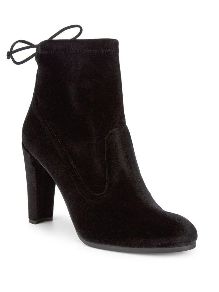商品Stuart Weitzman|Catch 丝绒高跟踝靴,价格¥1578,第1张图片