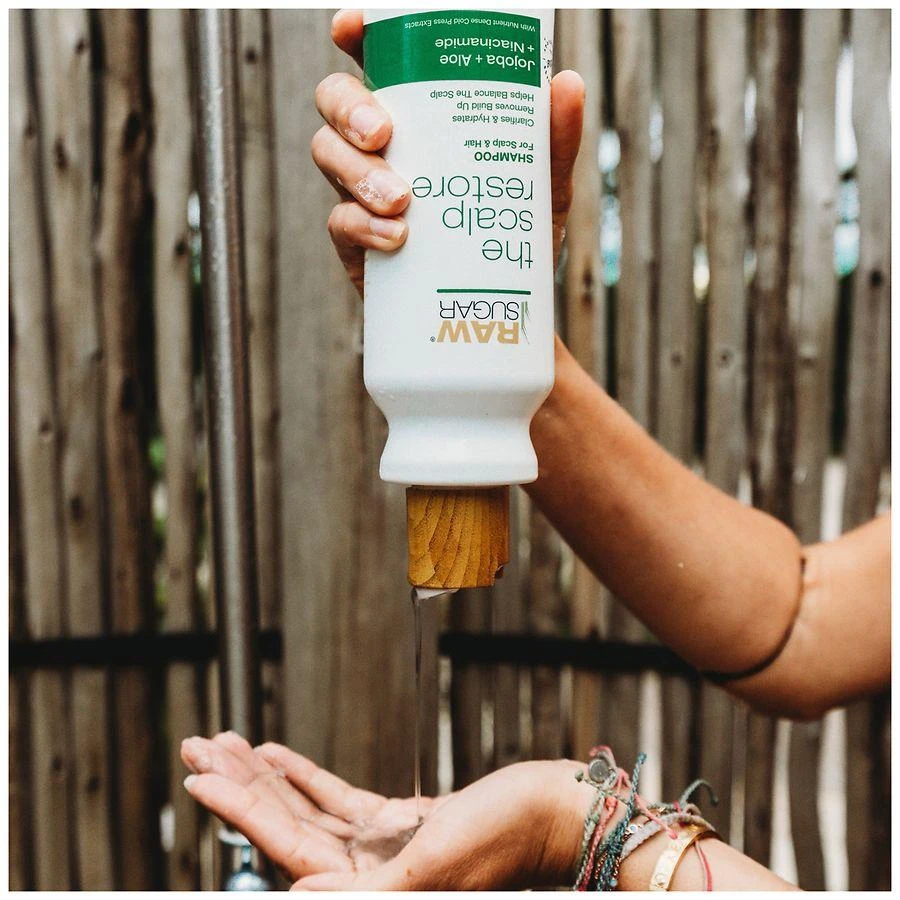商品Raw Sugar|The Scalp Restore Shampoo Jojoba + Aloe + Niacinamide,价格¥59,第2张图片详细描述