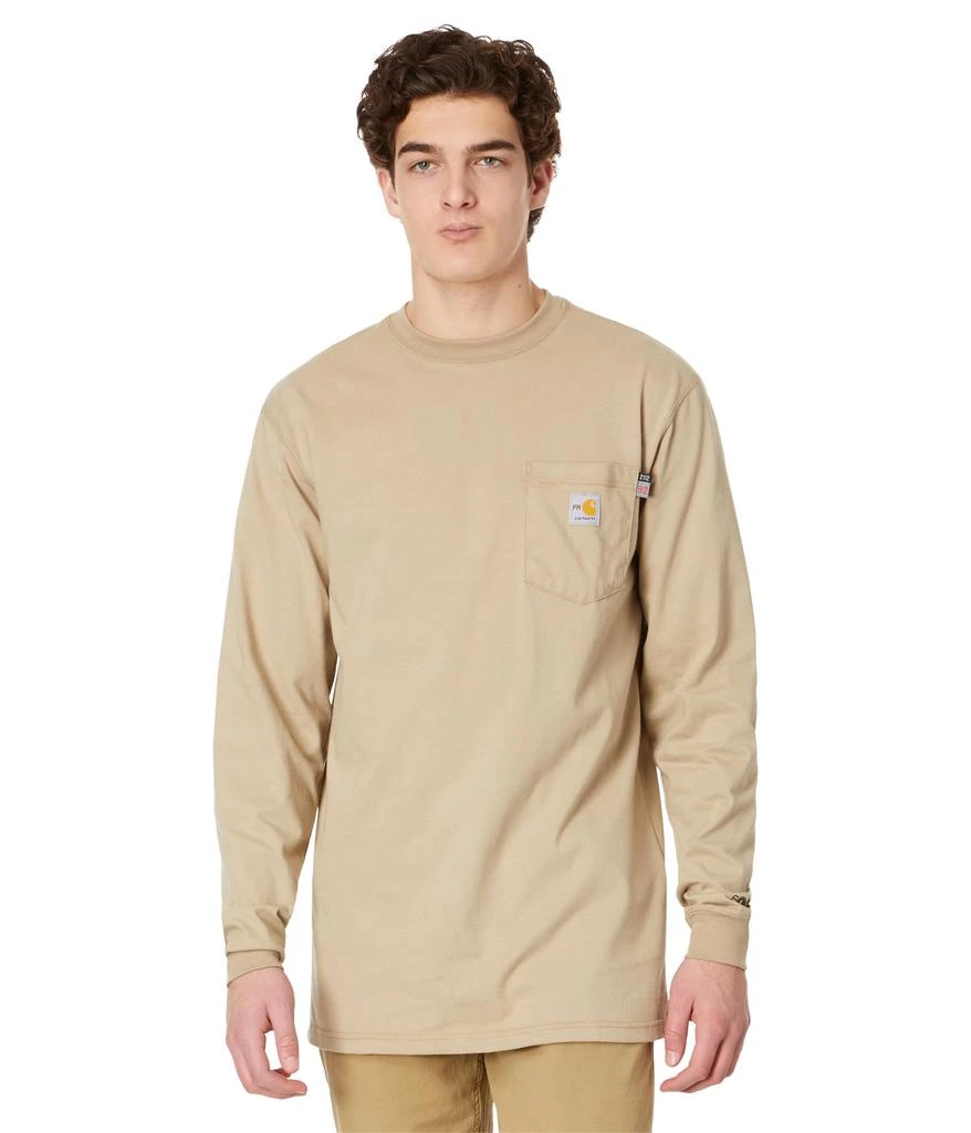 商品Carhartt|Big & Tall Flame-Resistant Force Cotton Long Sleeve T-Shirt,价格¥636,第1张图片