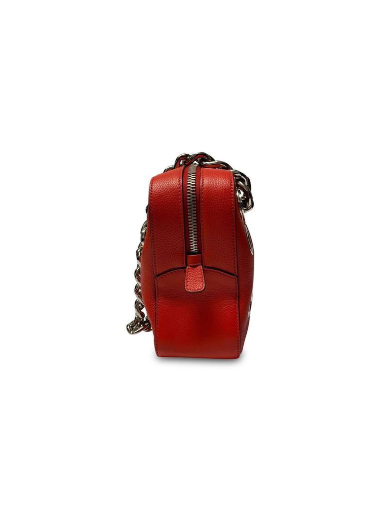 商品[二手商品] Prada|Prada Grommet Chain Shoulder Bag In Red Calfskin Leather,价格¥7681,第4张图片详细描述