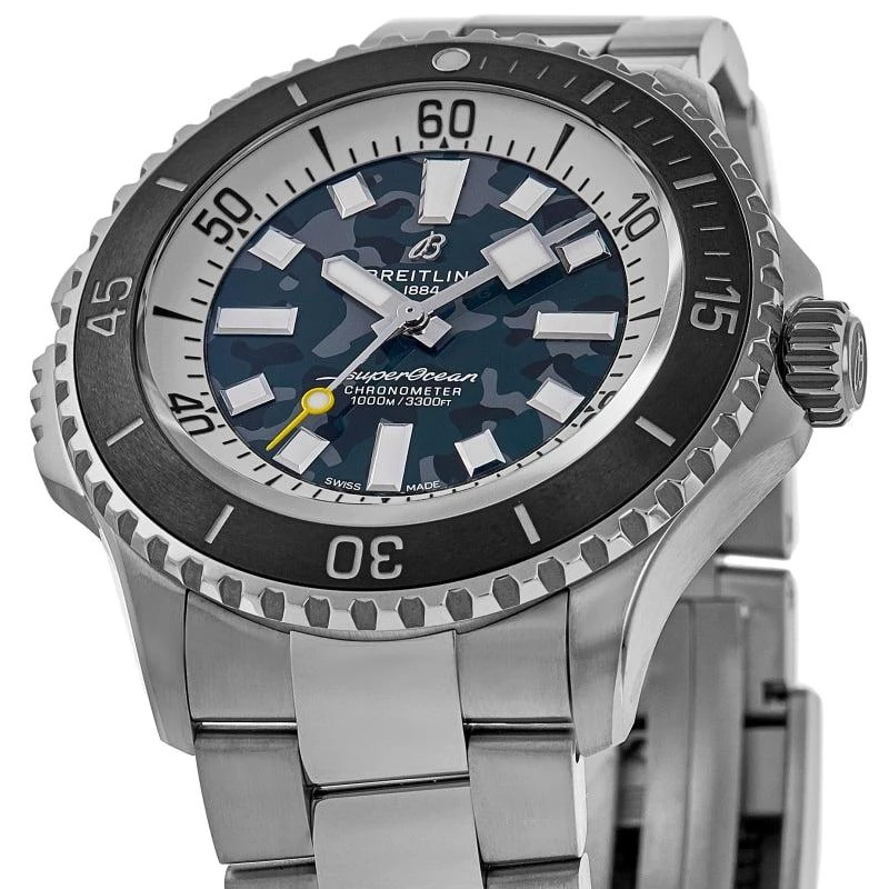 商品BREITLING|Superocean Automatic 46 Super Diver Grey Dial Titanium Men's Watch E10379351B1E1,价格¥37529,第2张图片详细描述