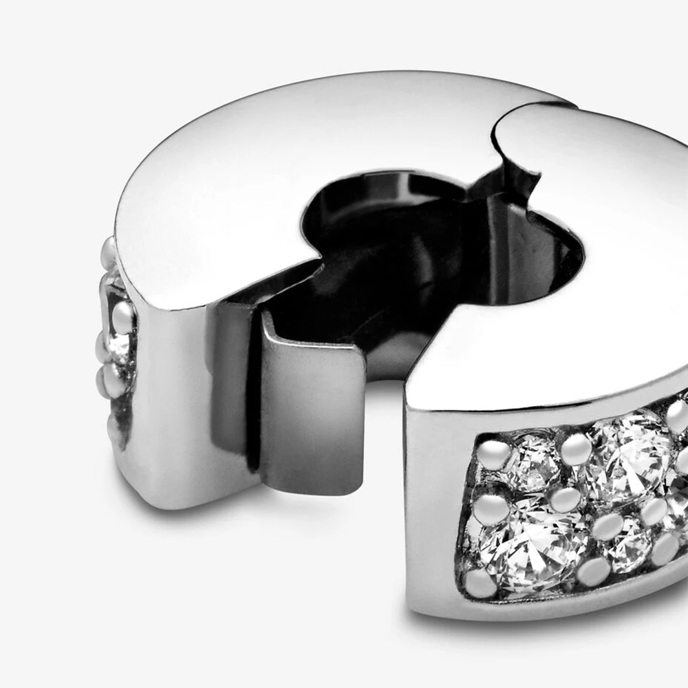 PANDORA 潘多拉 闪烁优雅925银硅胶女士串饰固定夹 791817CZ 商品