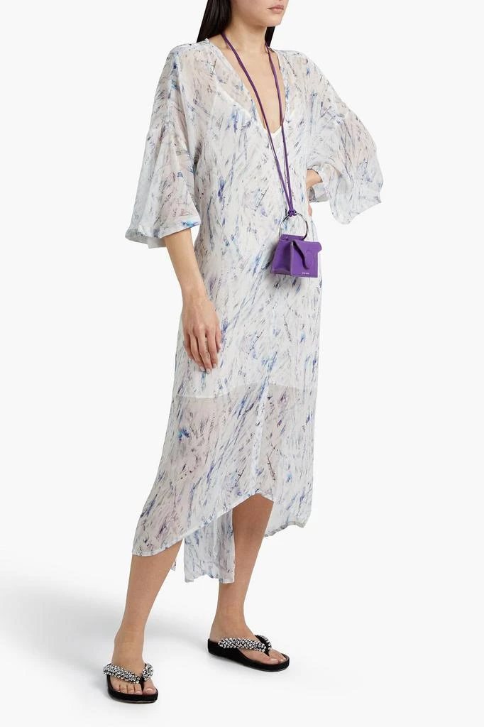 商品IRO|Camasa asymmetric printed silk-chiffon midi dress,价格¥943,第2张图片详细描述