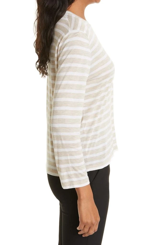 商品Vince|Stripe Bracelet Sleeve Crewneck T-Shirt,价格¥476,第3张图片详细描述