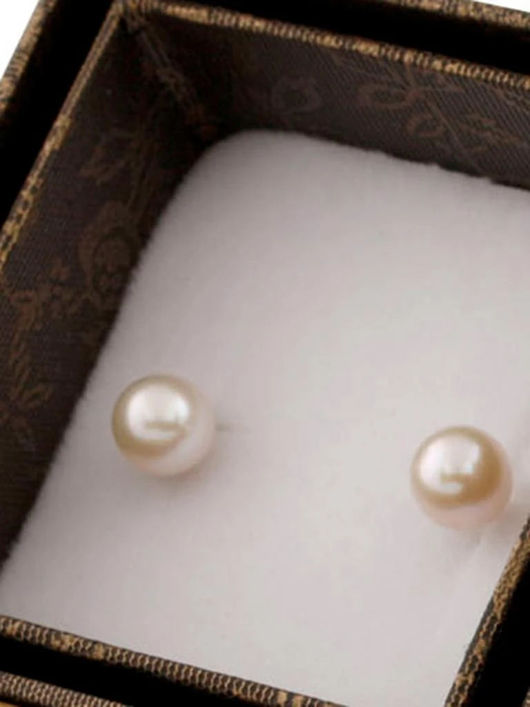 商品Splendid Pearls|2 Piece 6mm Pearl & Gold Ball Earring Set,价格¥1711,第2张图片详细描述