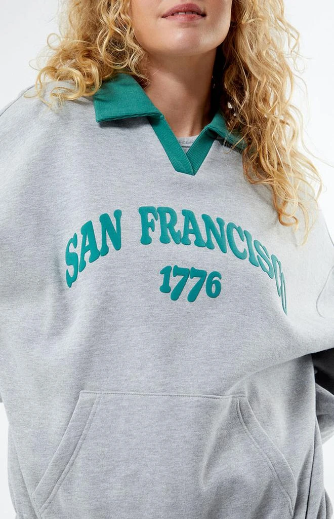 商品PacSun|San Francisco Rugby Oversized Sweatshirt,价格¥316,第2张图片详细描述