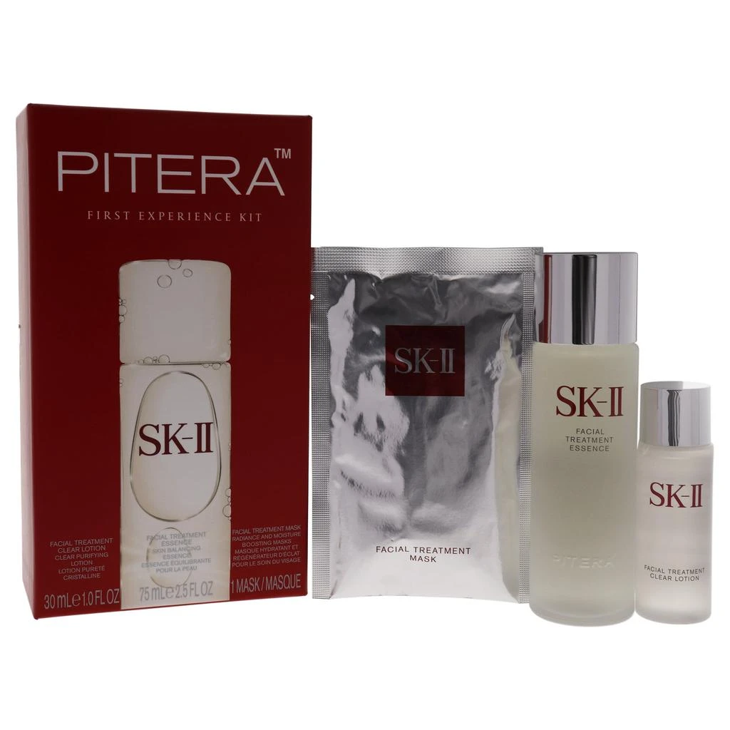 商品SK-II|Pitera First Experience Kit by SK-II for Unisex - 3 Pc 2.5oz Facial Treatment Essence , 1oz Facial Treatment Clear Lotion, 1Pc Facial Treatment Mask,价格¥661,第3张图片详细描述