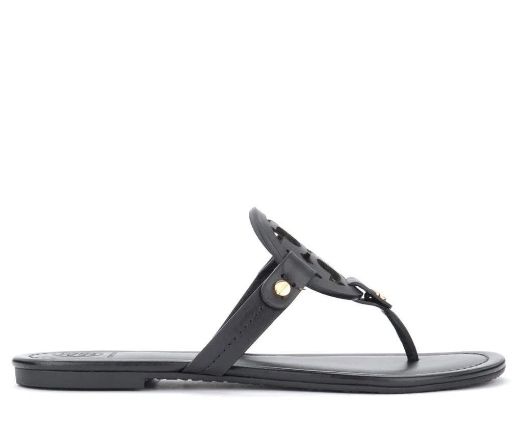商品Tory Burch|Tory Burch Miller Black Leather Sandal,价格¥1586,第1张图片