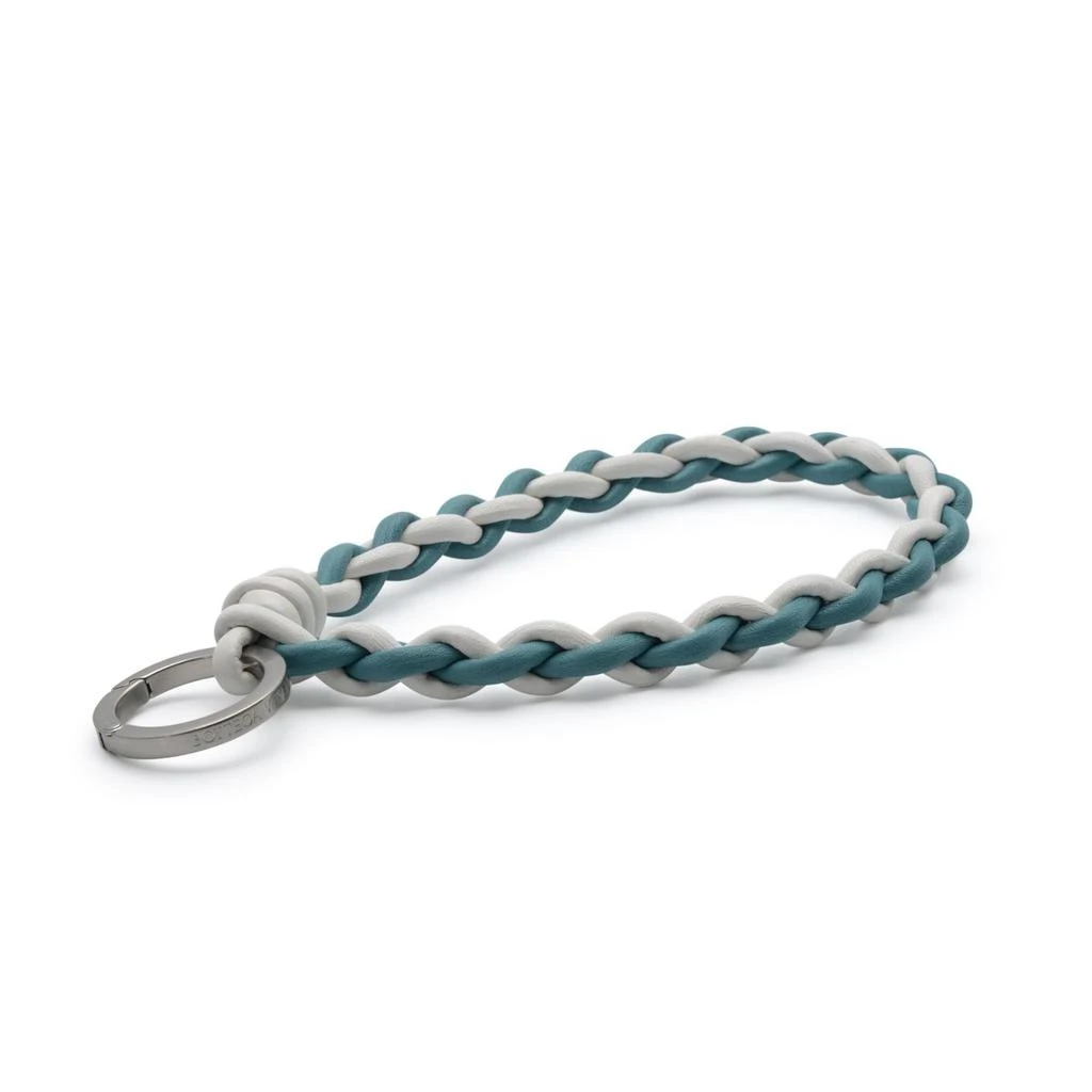 商品Bottega Veneta|Bottega Veneta White And Silver Leather Key Chain 629649-Vbwi0-3613,价格¥1088,第2张图片详细描述