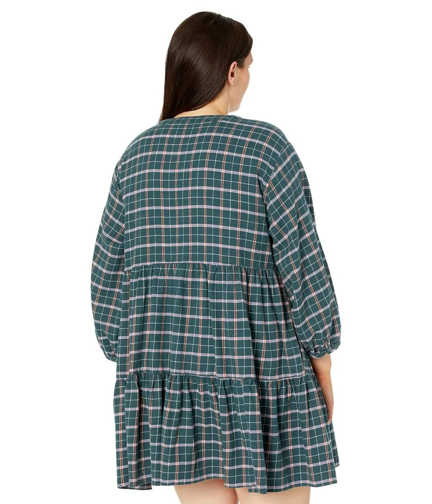 商品Madewell|Plus Size Long Sleeve Button-Down Tiered Mini Dress,价格¥298,第2张图片详细描述