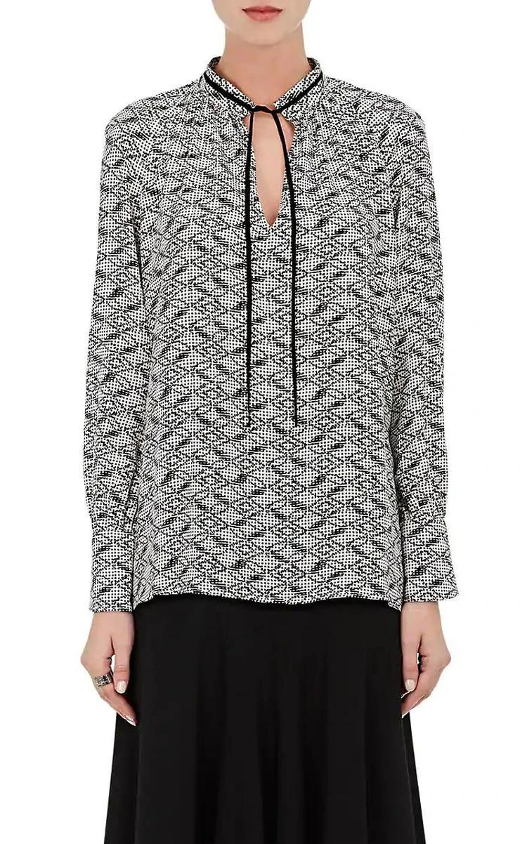 商品Derek Lam|Abstract-Diamond-Print Silk Tunic,价格¥4658,第1张图片