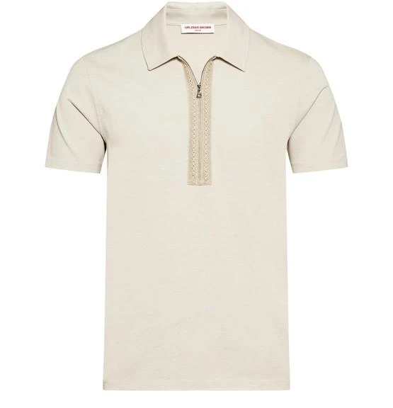 商品ORLEBAR BROWN|Raymond 钩针织带拉链 Polo 衫,价格¥1761,第1张图片