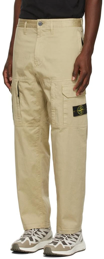 商品Stone Island|Beige Cotton Cargo Pants,价格¥2205,第4张图片详细描述