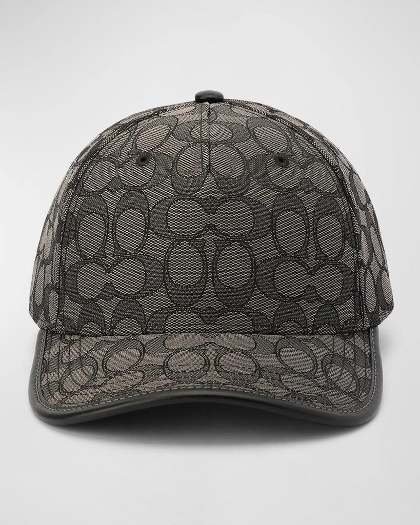 商品Coach|Jacquard Signature C Monogram Baseball Cap,价格¥966,第1张图片