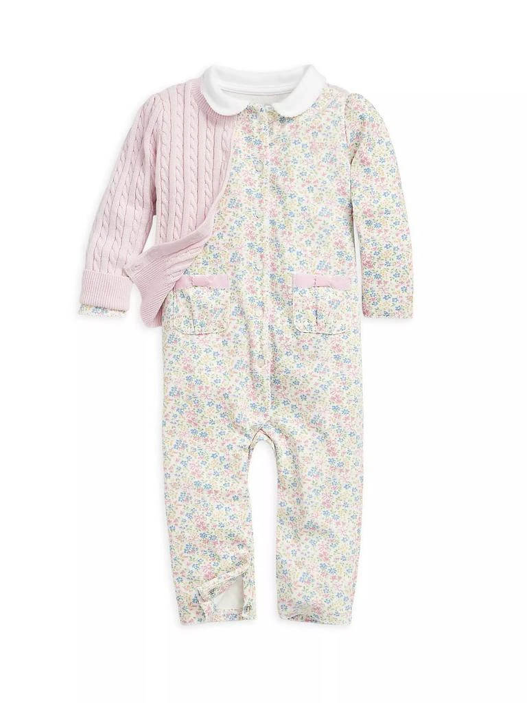 商品Ralph Lauren|Baby Girl's Floral Print Cotton Coverall,价格¥300,第2张图片详细描述