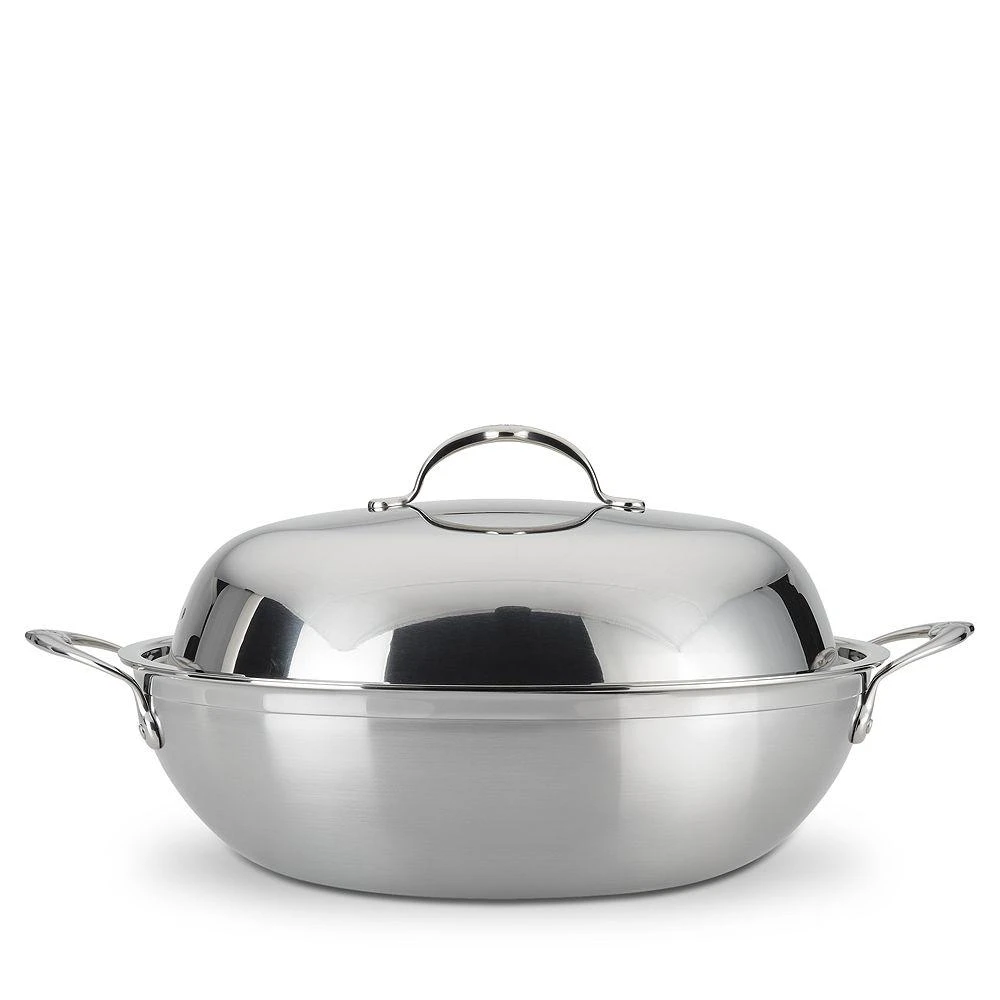ProBond® Forged 14" Professional Clad Stainless Steel Wok with Dome Lid 商品