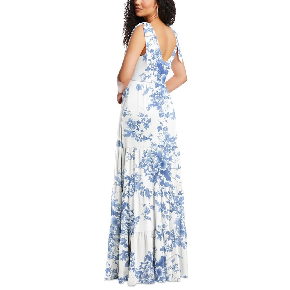 商品Social Bridesmaids|Women's Bow-Shoulder Pleated-Bust Gown,价格¥1422,第2张图片详细描述