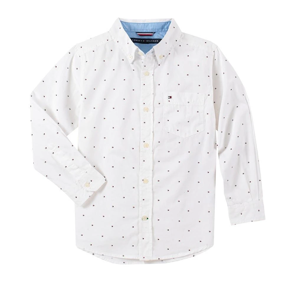商品Tommy Hilfiger|Big Boys Fred All Over Print LS Shirt,价格¥128,第2张图片详细描述
