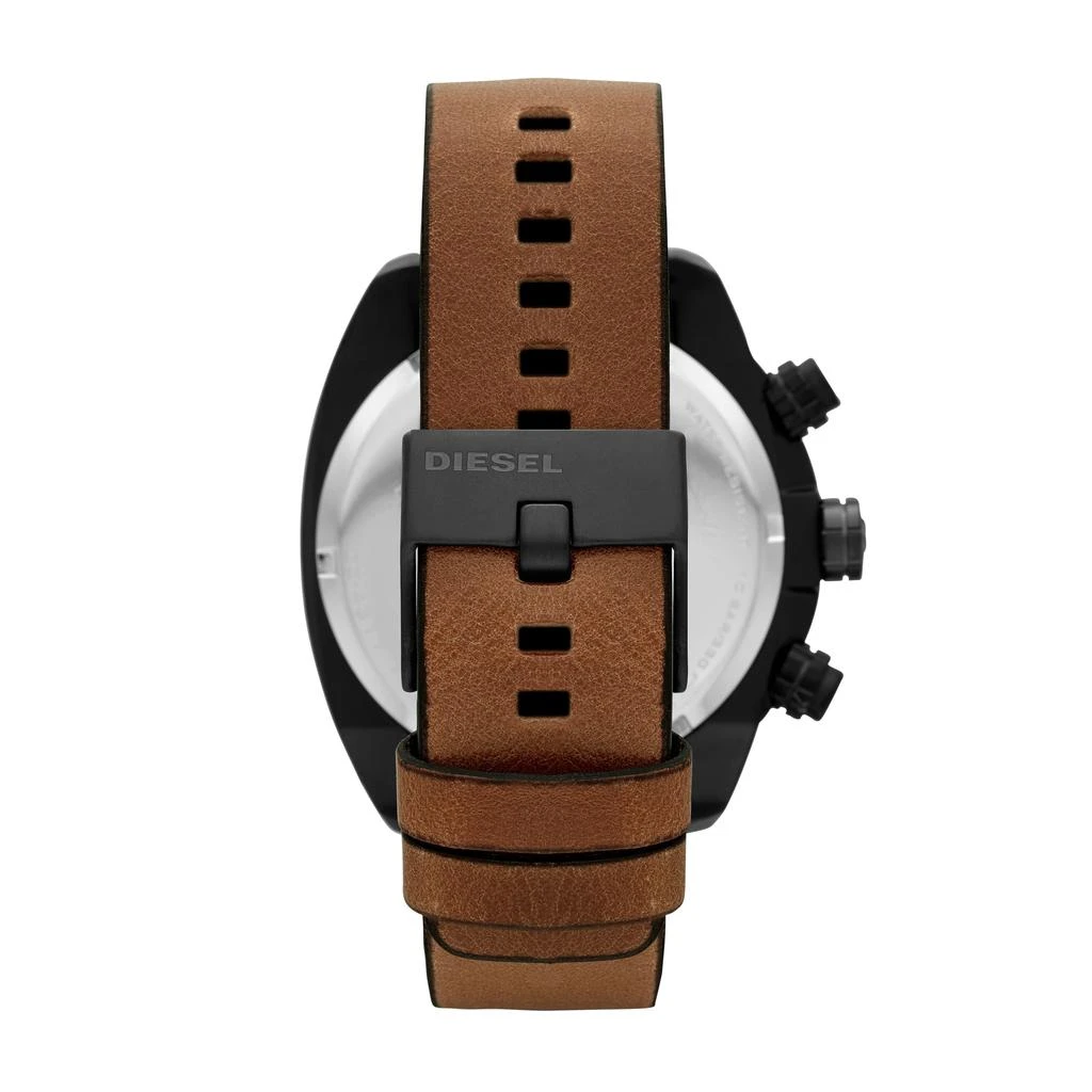 商品Diesel|Diesel Men's Overflow Chronograph, Gunmetal-Tone Stainless Steel Watch,价格¥909,第2张图片详细描述