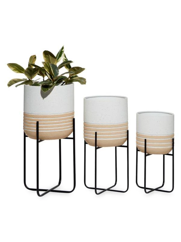 商品Primrose Valley|3-Piece Farmhouse Cottage Planter Set,价格¥1112,第2张图片详细描述