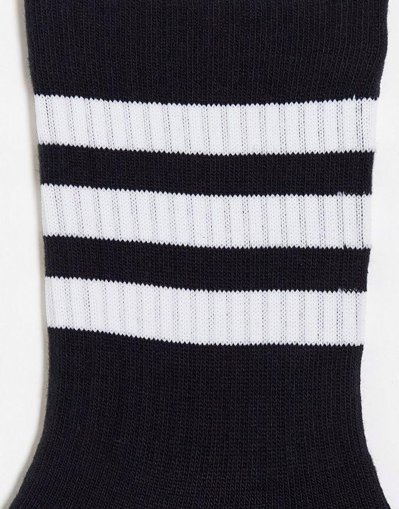 adidas Training 3 pack 3-stripe ankle socks in white商品第3张图片规格展示