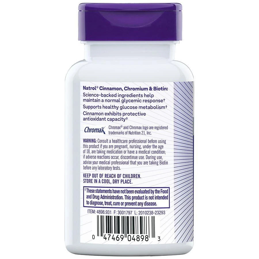 Cinnamon-Biotin-Chromium Tablets 商品