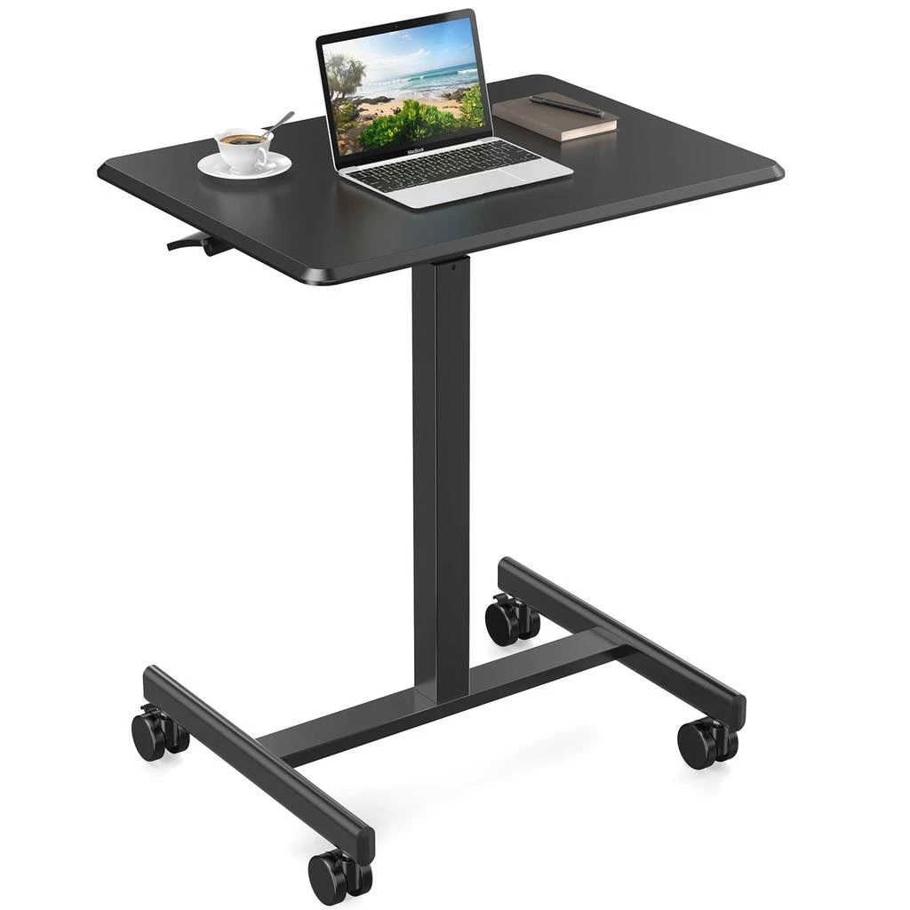 商品Streamdale Furniture|Streamdale Small Mobile Rolling Standing Desk Rolling Desk Laptop Computer,价格¥794,第1张图片